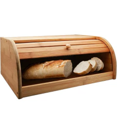 Porta Pães c/ Tampa Retrátil de Bambu Ecokitchen (BM20354)