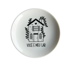 Prato Pão em Porcelana Álamo Você 16cm