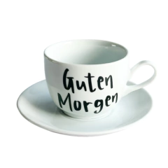 Xicara de Chá Idiomas Guten Morgen 200ml