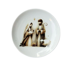 Prato Pão Presépio Wood Ovelha 16cm