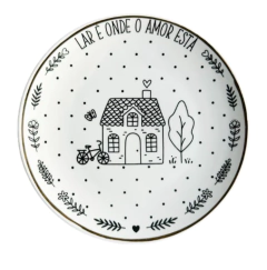 Prato Sobremesa Lar Álamo 21cm (Ouro)