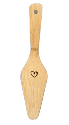 Espátula Bambu Coração