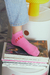 MEDIAS STEPHIE- amor pink (soquete)