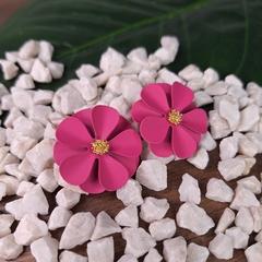 Brinco Flora pink - comprar online