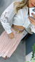 Saia em tule plissada - comprar online