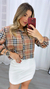 Blusa manga longa xadrez