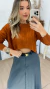 Cropped em trico na internet