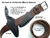 Imagem do Faca EDC de Lâmina Fixa - 4mm - Full Tang - Montagem Horizontal/Vertical