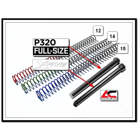 Guia de Mola e Kit de Molas Recuperadoras Armory Craft p/ Sig P320 FULL SIZE