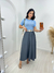Blusa Style tricot azul listras branca - Style