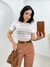 Calça wide leg caramelo na internet