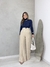 Calça pantalona nude - comprar online