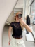 Blusa renda Iolanda black - comprar online