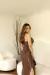 Vestido amarração pescoço - loja online