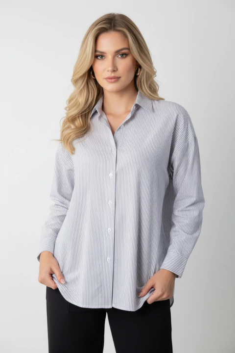 Camisa Maxi Listradas - comprar online