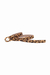 Cinto Fino Animal Print Fivela Em Metal Encapada