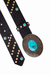 Cinto Couro Boho Turquesa - loja online