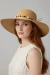 Chapéu De Praia Em Inspiração Palha Detalhes Em Pedras - comprar online