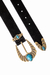 Cinto Couro Vintage Pedradia - loja online