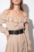 Cinto Feminino Largo 100% Couro com Base Elástico e Fivela Redonda/ ED-188 - comprar online
