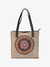 Bolsa De Couro Camurça Detalhes Mandala