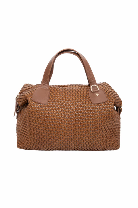 Bolsa Tressura Em Couro