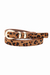 Cinto Fino Animal Print Com Fivela Dourada - Luz Camila