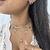 Argola click strass - loja online