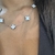 colar trevo branco - loja online
