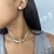 conjunto choker fita corações
