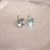 Brinco gancho flor strass - comprar online