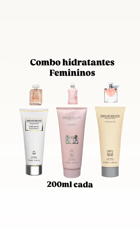 COMBO 3 hidratantes Femininos Brand Collection