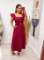 Conjunto Blusa+Saia Evase Liz Marsala Giz - comprar online