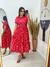 Vestido Luxo Midi Babi Vermelho Coracao