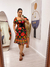 Vestido Tropical Preto c/ Vermelho - comprar online