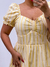 Vestido Luxo Tricoline Geovana Amarelo Listra na internet