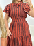 Vestido Luxo Max Midi Laura Marrom na internet