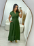 Vestido Longuete Viscolinho Vanessa Verde - Mirra Moda Evangelica