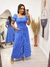 Vestido Max Midi Plus Size Kauane Azul Giz - comprar online