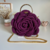 Bolsa Flora alça metal e corrente (por encomenda) - Lovely Crochet Art | Bolsas artesanais