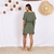 Caftan com Faixa Verde Crocô - comprar online