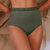 Tanga Hot Pants New com Acetato Verde Croco