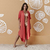 Caftan Midi Sol Vermelho na internet