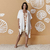 Kimono com Franja Off White