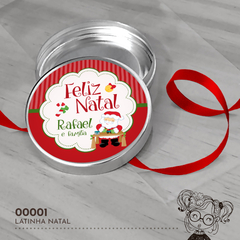 Latinha Personalizada Natal Papai Noel - 00001 - comprar online