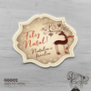 Adesivo Personalizado Natal Papai Noel - 00002
