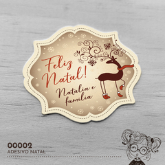 Adesivo Personalizado Natal Papai Noel - 00002