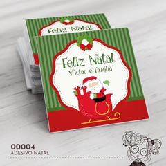 Adesivo Personalizado Natal Papai Noel - 00004 - comprar online