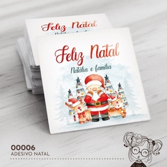 Adesivo Personalizado Natal Papai Noel - 00006 - comprar online