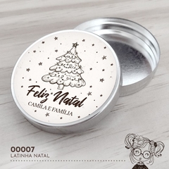 Latinha Personalizada Árvore de Natal - 00007